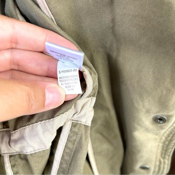Banana Republic Utility Military Olive Green Coat Size Small - Picture 6 of 11